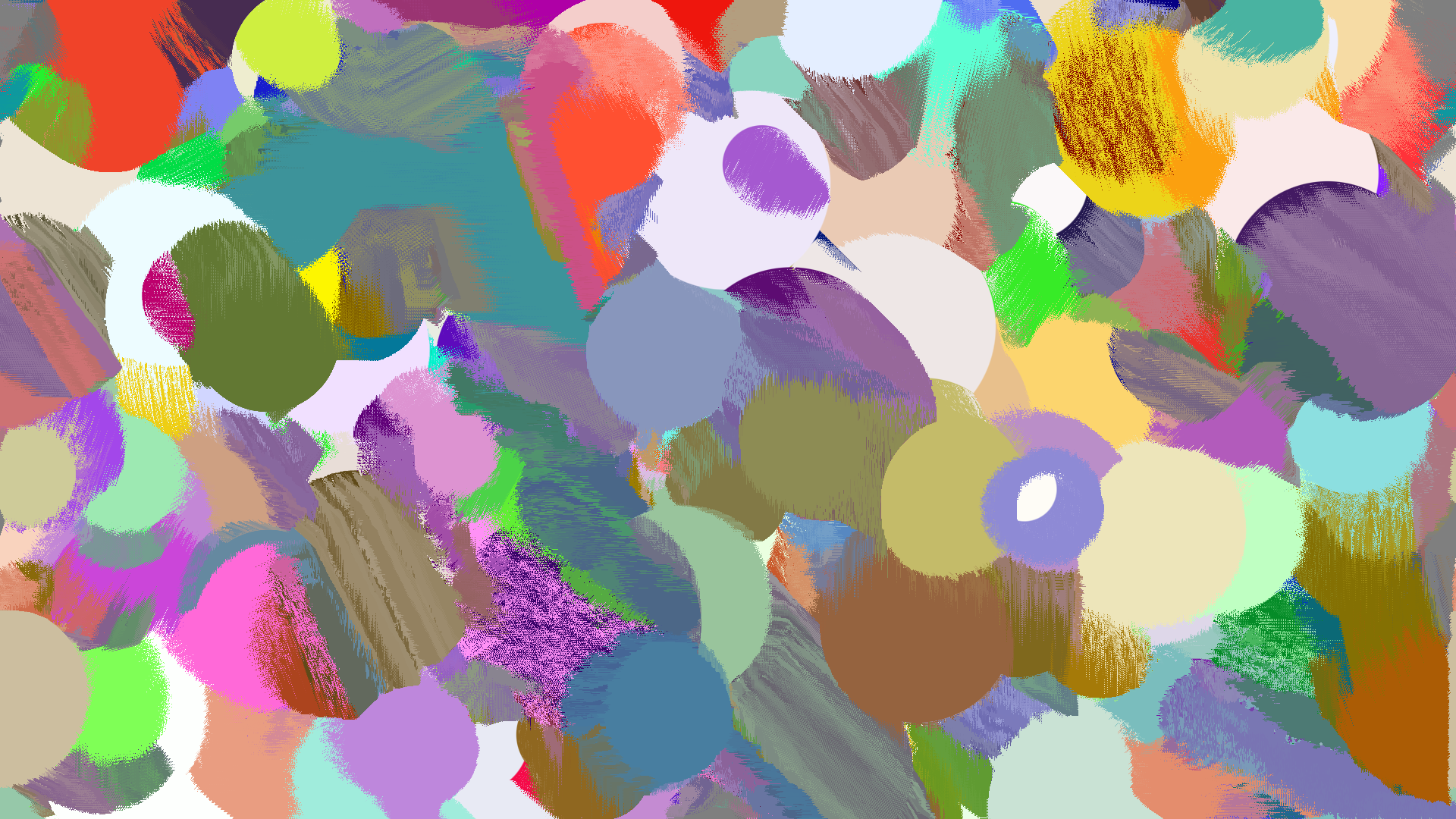 a bunch of brightly colored circles on a canvas all melting into each other in a pixelated way a bunch of brightly colored circles on a canvas all melting into each other in a pixelated way